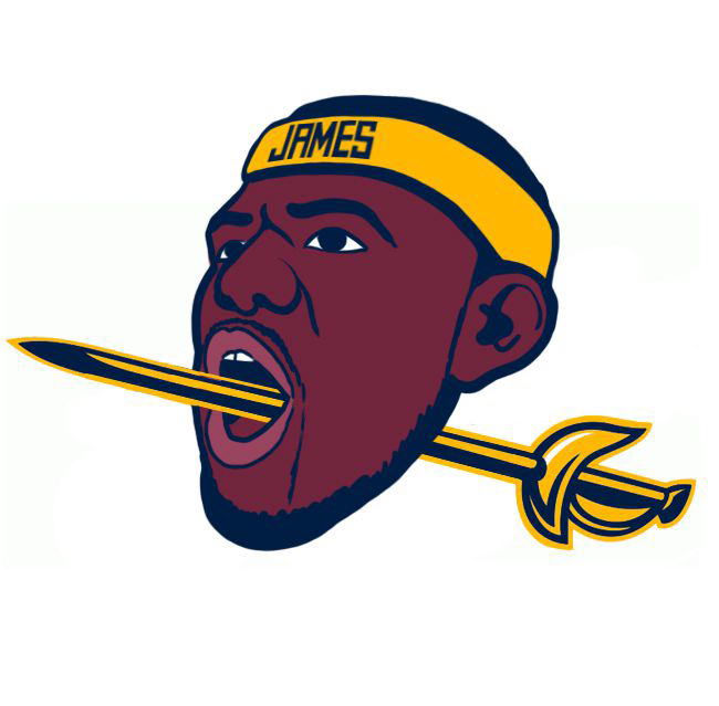 Cleveland Cavaliers James Logo fabric transfer